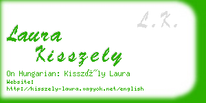 laura kisszely business card